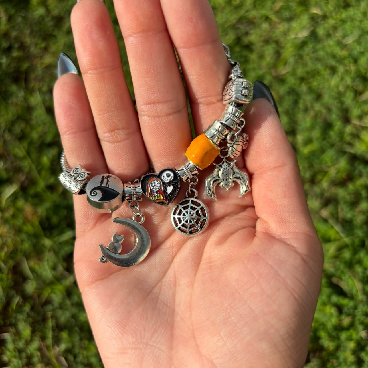 Nightmare Before Christmas Charm Bracelet – Tim Burton Inspired Holiday Jewelry